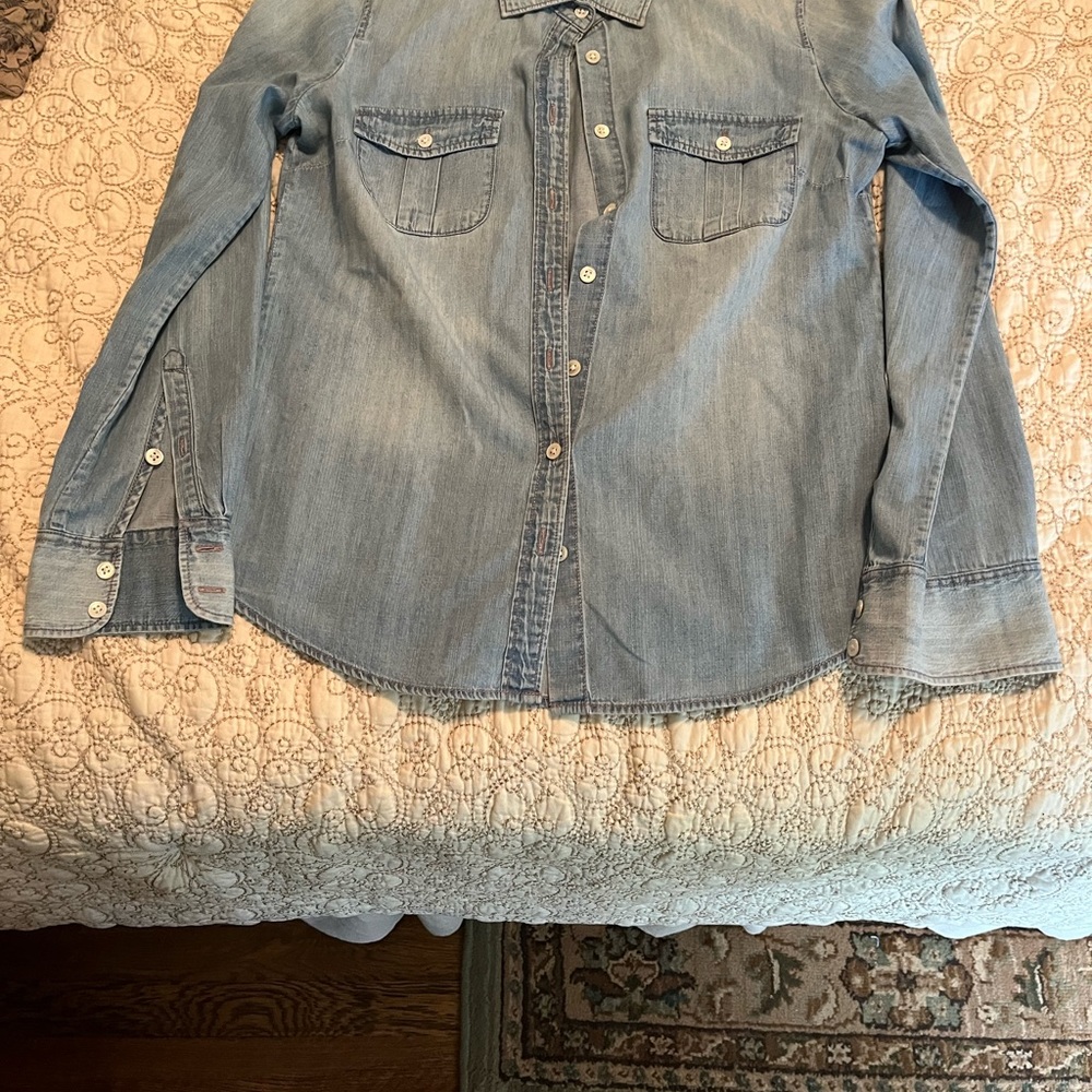 J.Crew women’s denim long sleeve button down (size 2)